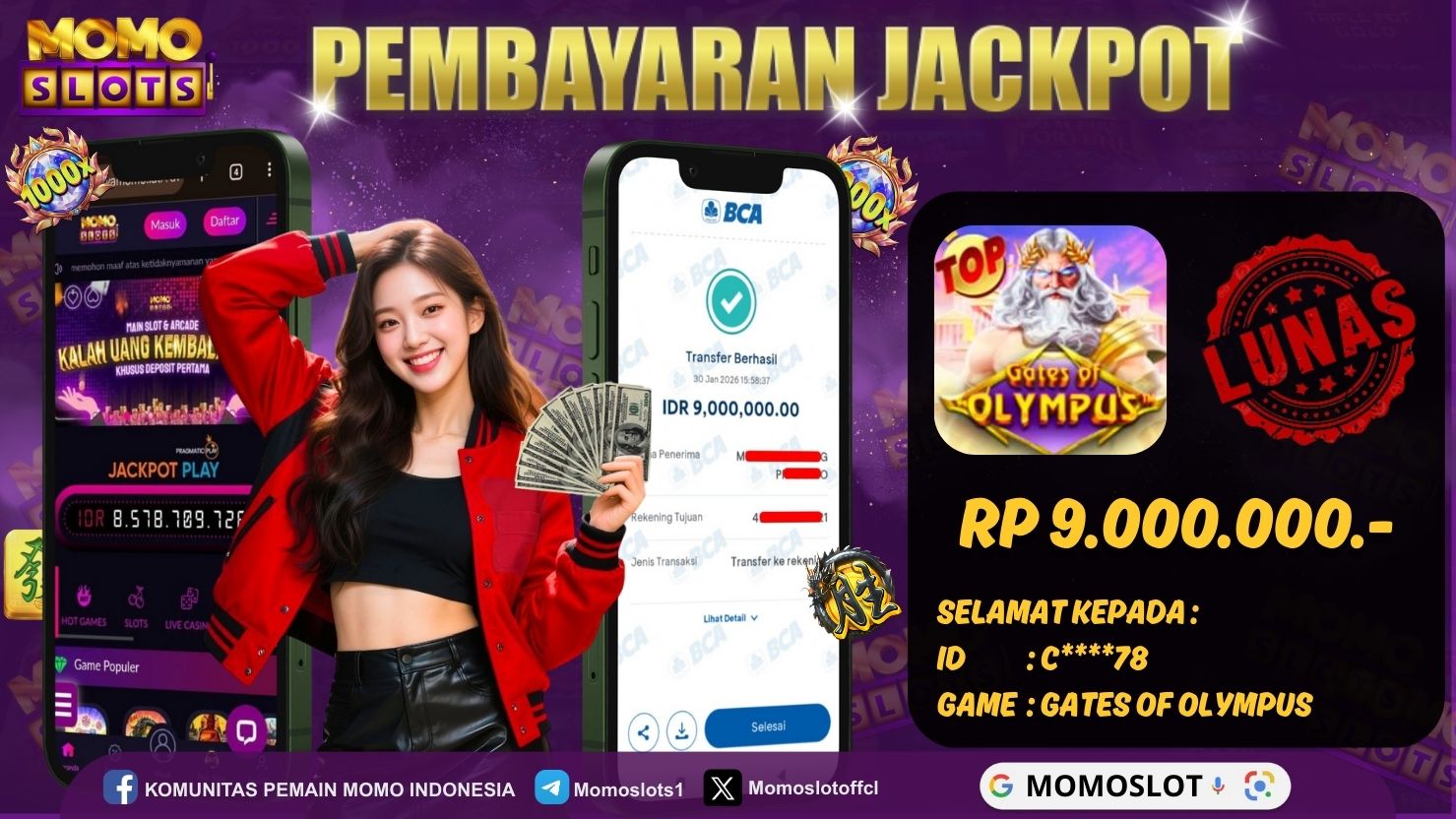 MOMOSLOTS JACKPOT SLOT GATES OF OLYMPUS